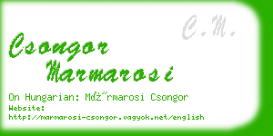 csongor marmarosi business card